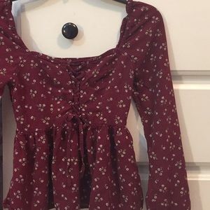 cute long sleeve somewhat off the shoulder